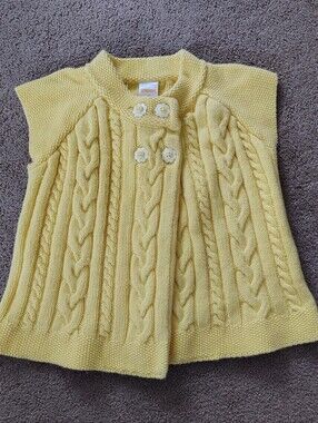 Y2k Vintage Girls Sunny Yellow Sweater Top
